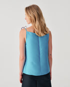 DUCHESSE TOP WITH FLOWER DETAIL