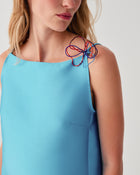 DUCHESSE TOP WITH FLOWER DETAIL