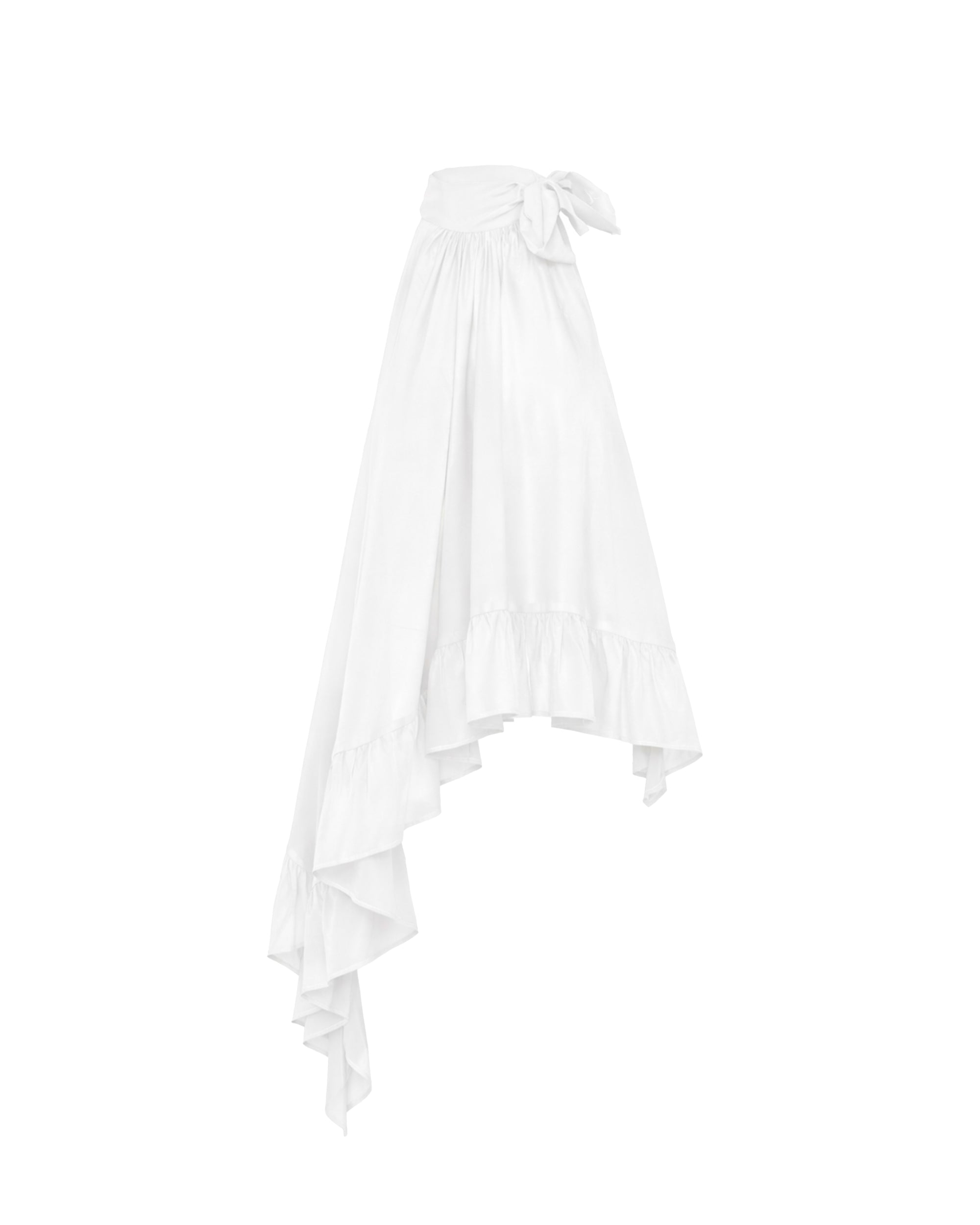 ASYMMETRICAL SHIRT WITH BOW