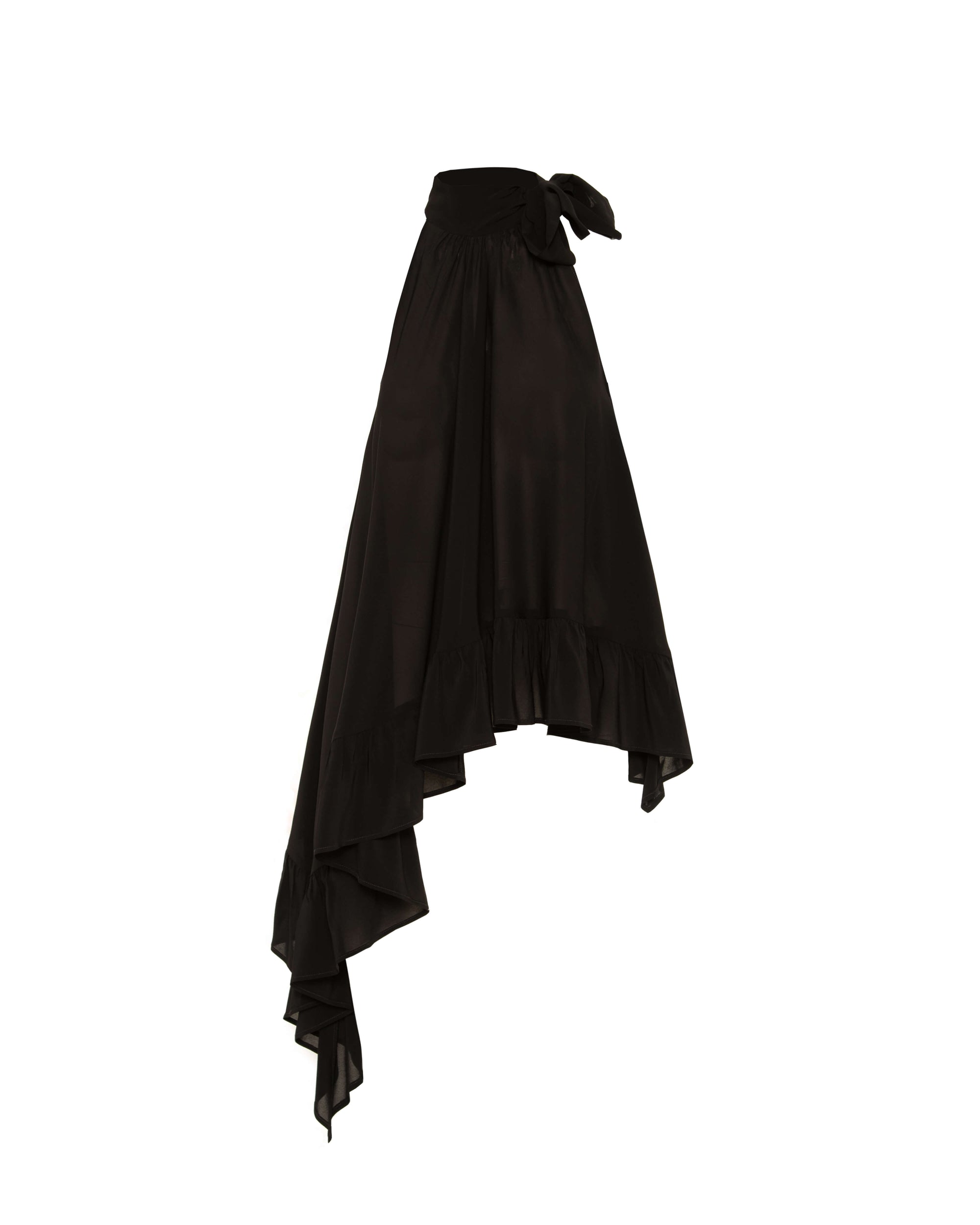 ASYMMETRICAL SHIRT WITH BOW