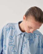 SHIRT WITH CONTRAST EMBROIDERY