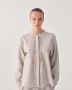 LINEN SHIRT WITH EMBROIDERY