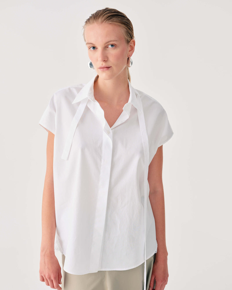 COTTON SHIRT WITH BOW
