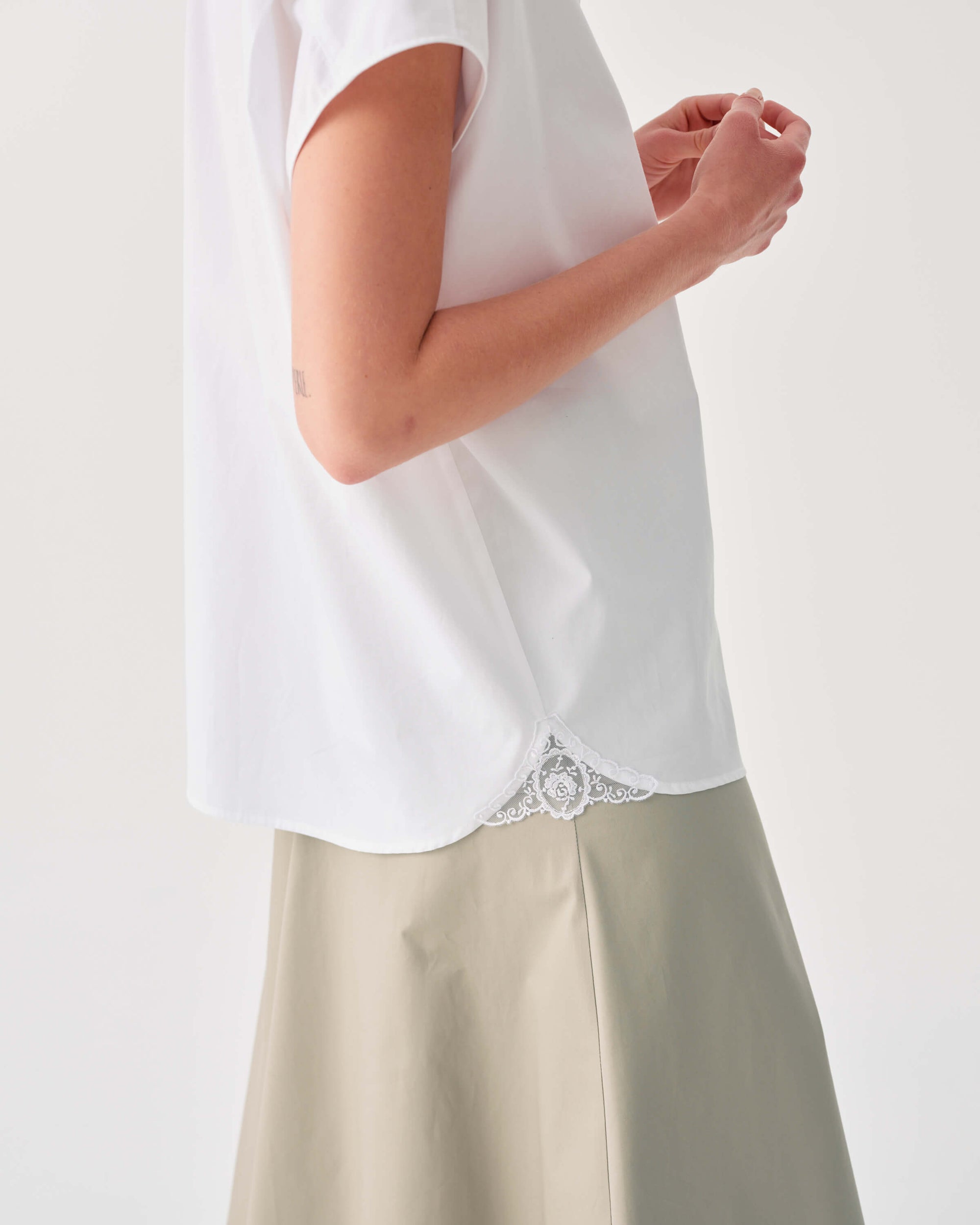 COTTON SHIRT WITH BOW