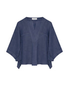 LINEN BLOUSE WITH LACE