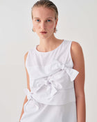 SLEEVELESS TOP WITH BOWS