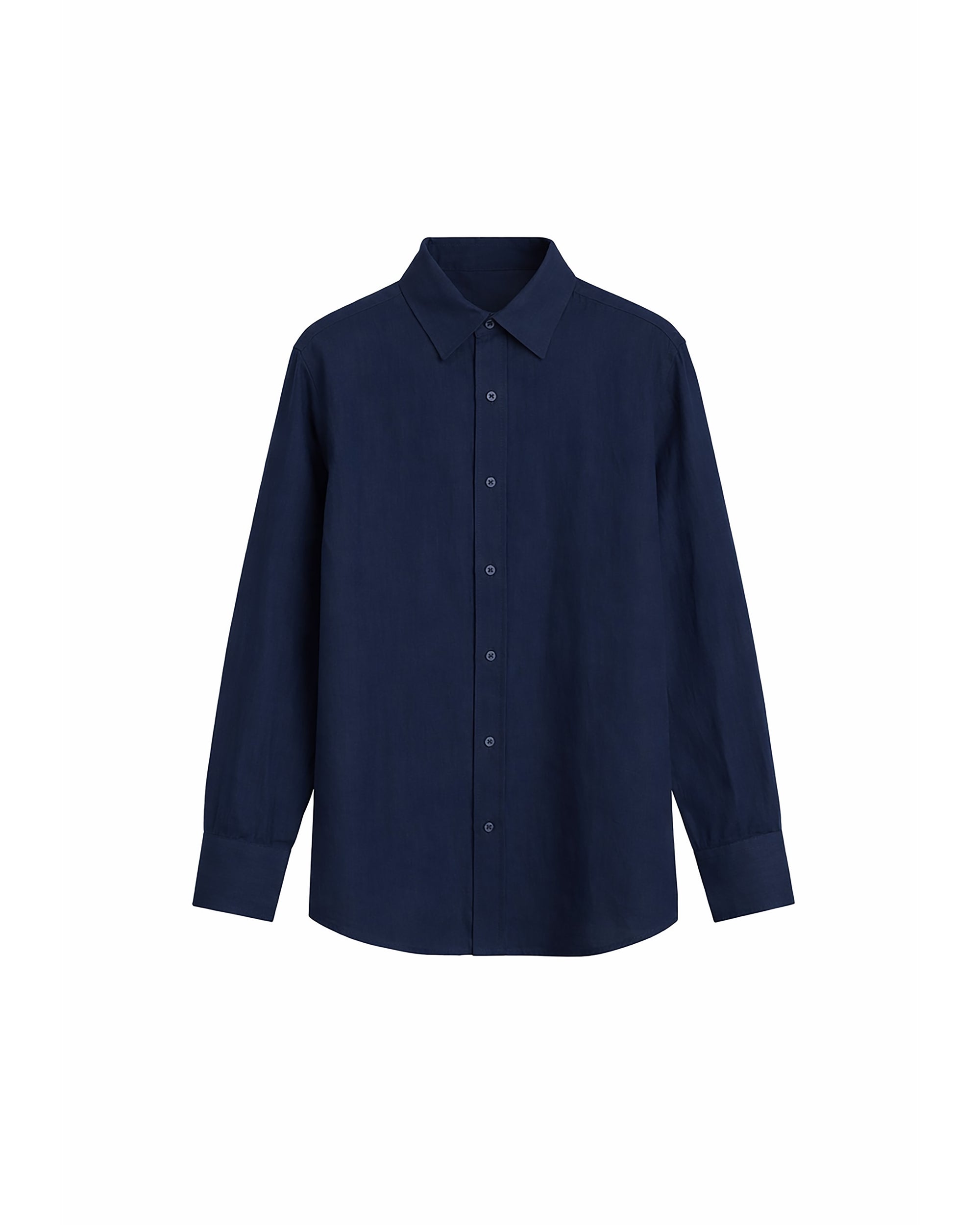 LINEN AND COTTON BLEND SHIRT