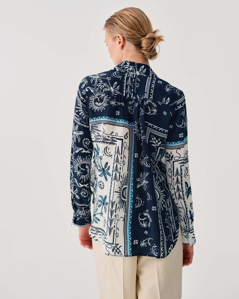 PRINTED SILK BLEND SHIRT