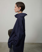 BLUSA IN POPELINE CON COLLO DRAPPEGGIATO