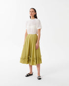 Flared Skirt with Bows