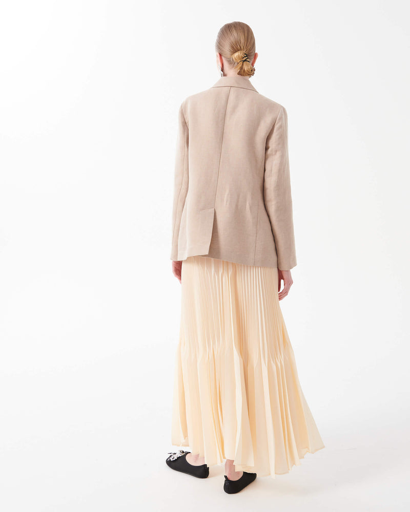 Long Pleated Skirt