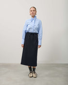PENCIL SKIRT WITH SATIN DETAILS