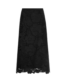 FLARED SKIRT IN MACRAME LACE