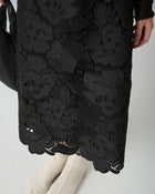 FLARED SKIRT IN MACRAME LACE