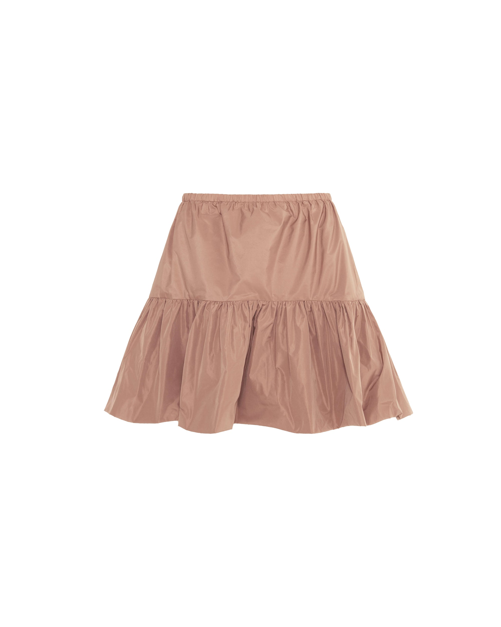 SHORT TAFFETA SKIRT