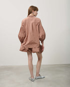 SHORT TAFFETA SKIRT