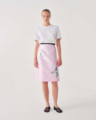 MIDI SKIRT WITH FLORAL EMBROIDERY