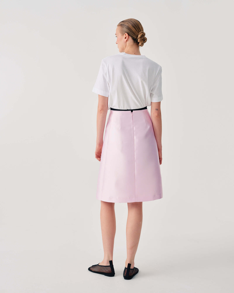 MIDI SKIRT WITH FLORAL EMBROIDERY