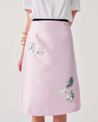 MIDI SKIRT WITH FLORAL EMBROIDERY