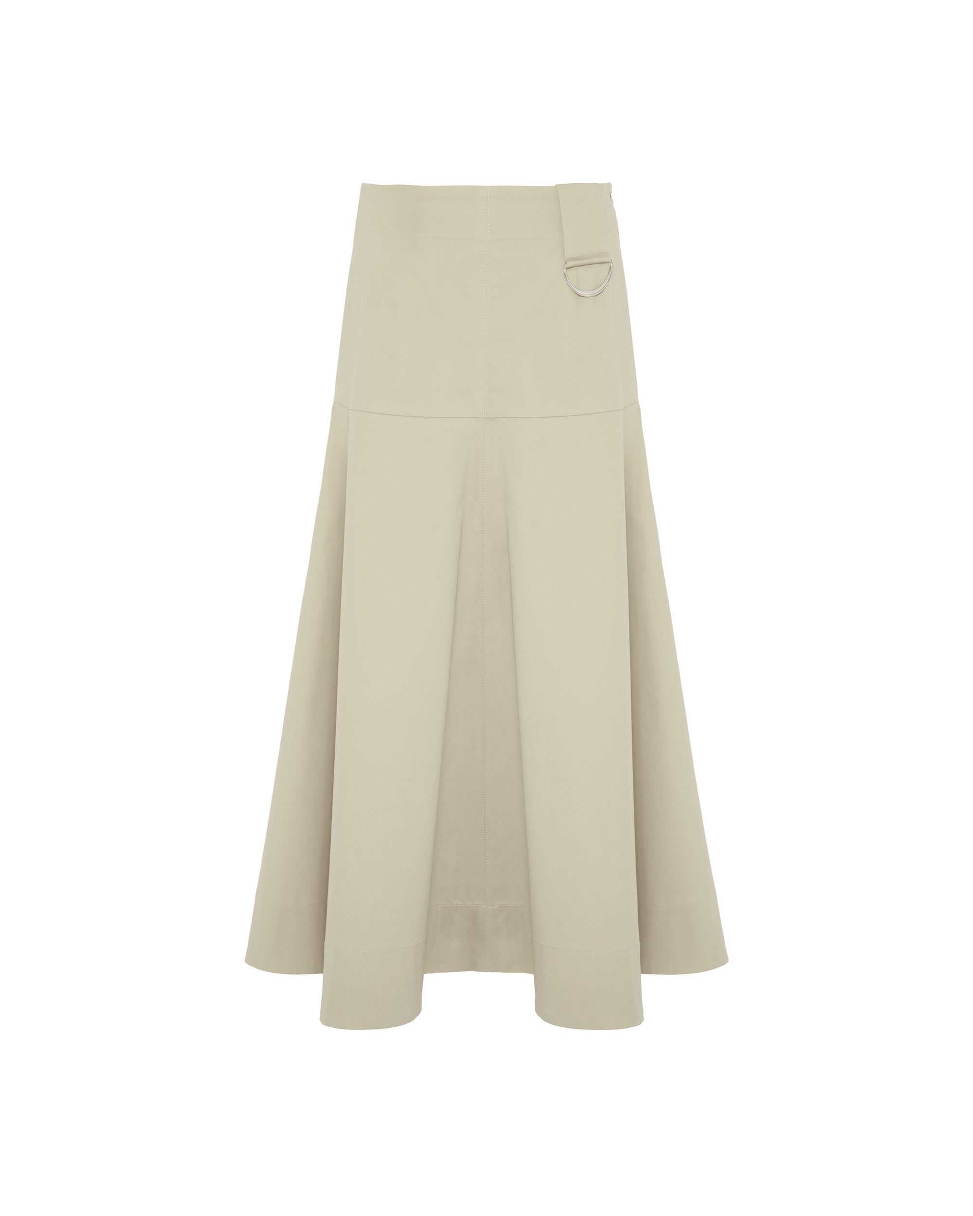 MIDI SKIRT WITH RING DETAIL