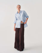 LONG PLEATED SKIRT