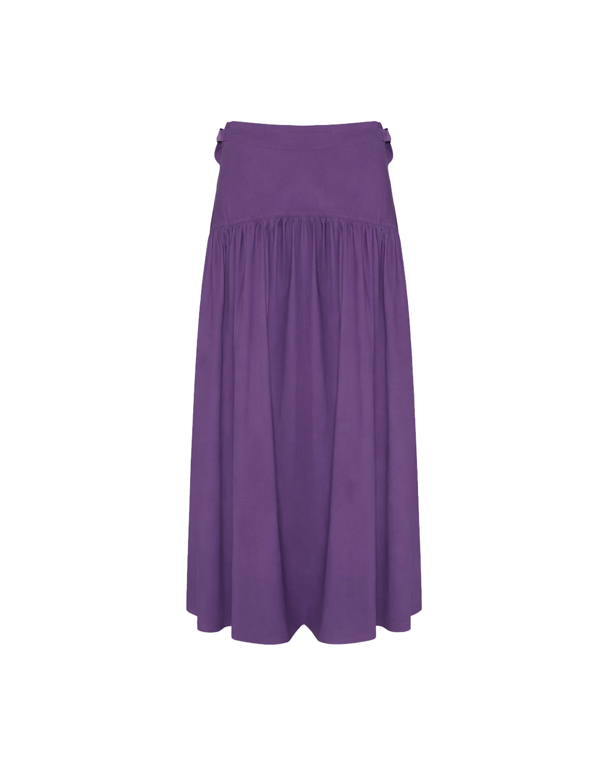 GONNA MIDI CON FIBBIE LATERALI