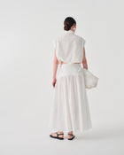 GONNA MIDI CON FIBBIE LATERALI