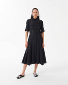 Dress with Lace Inlays