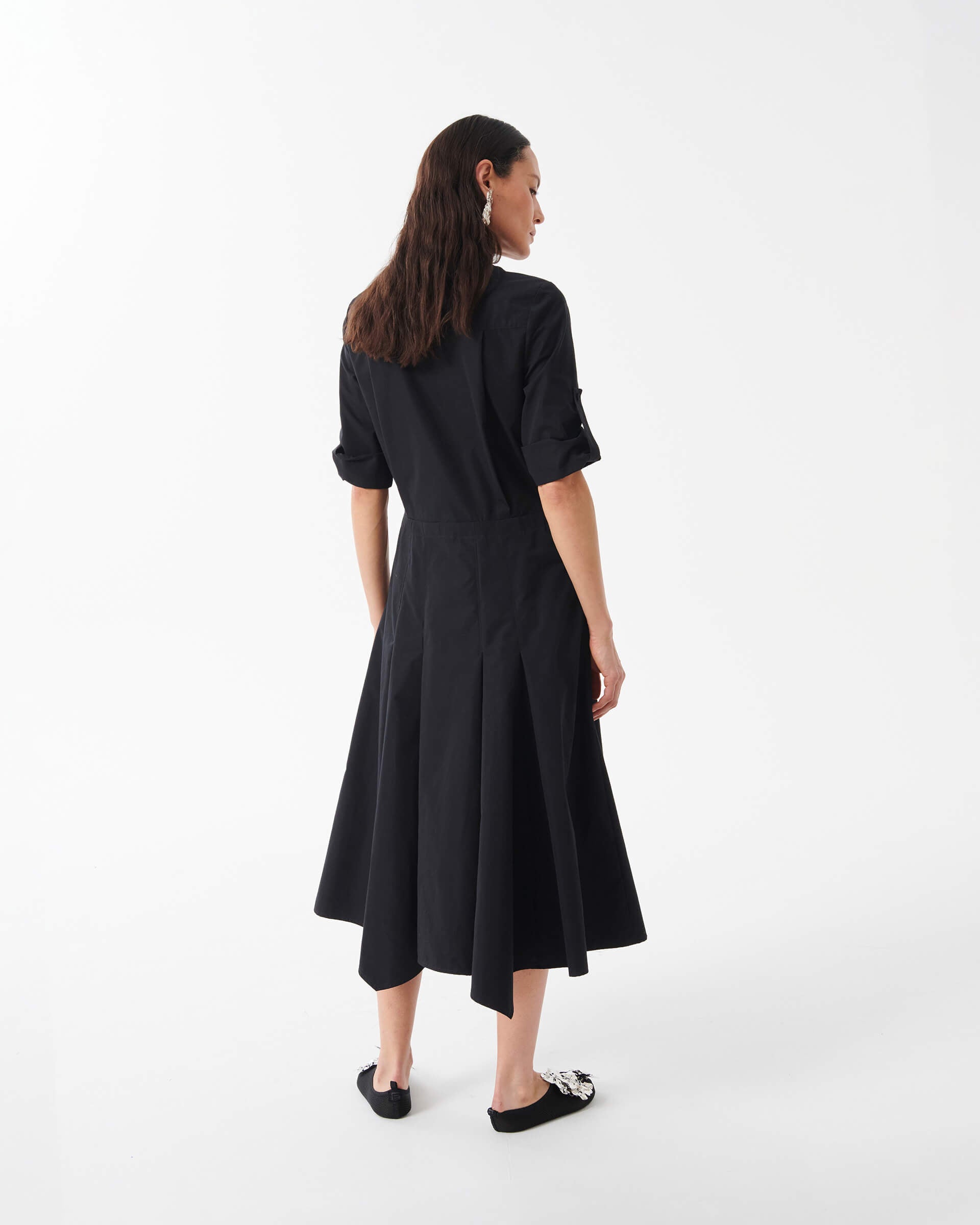 Dress with Lace Inlays
