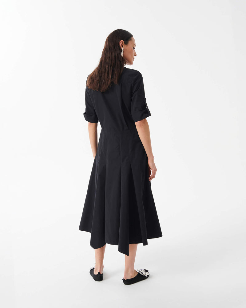 Dress with Lace Inlays