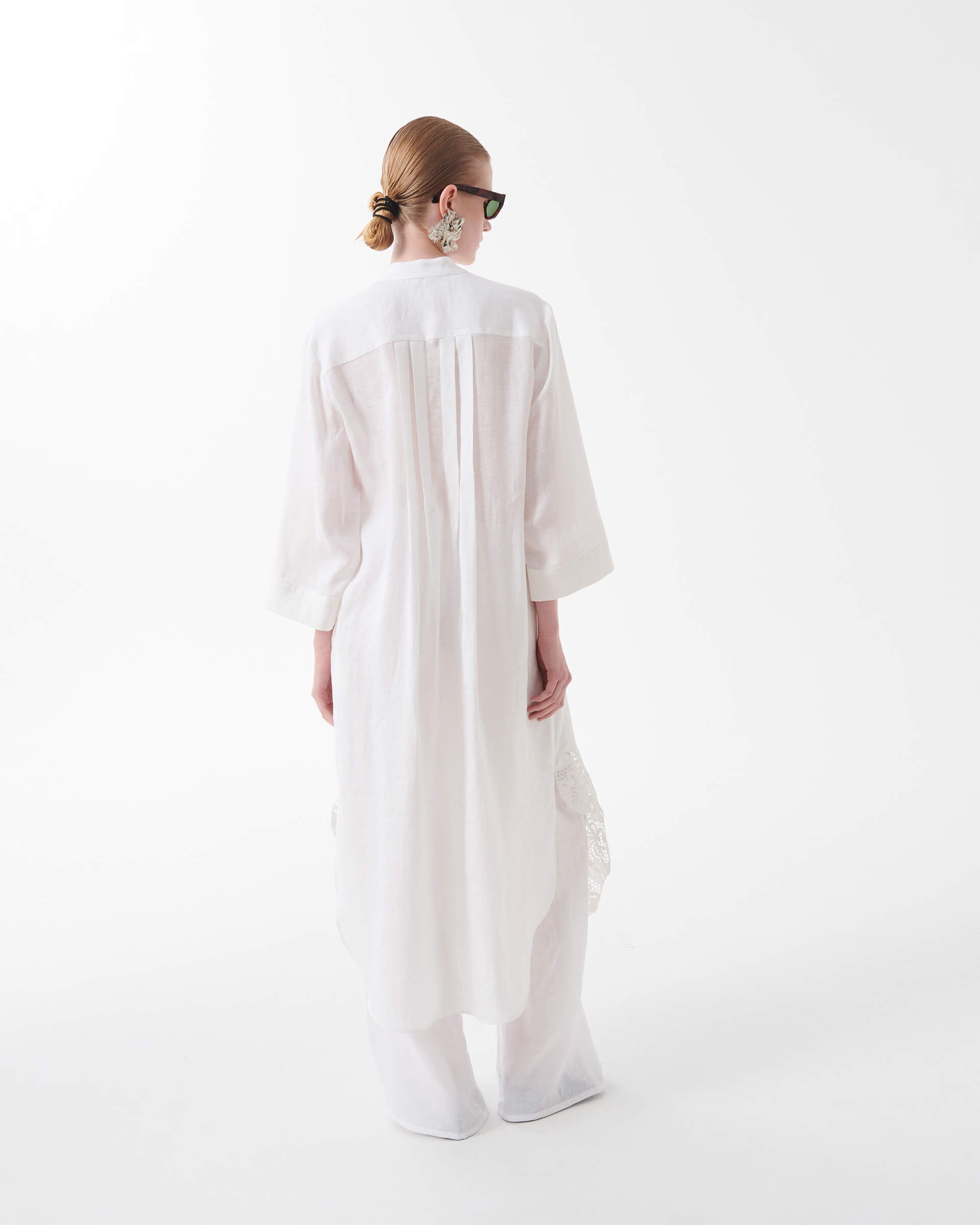 Linen Tunic Dress with Lace | Beatrice .b Linen Tunic Dress with Lace | Beatrice .b