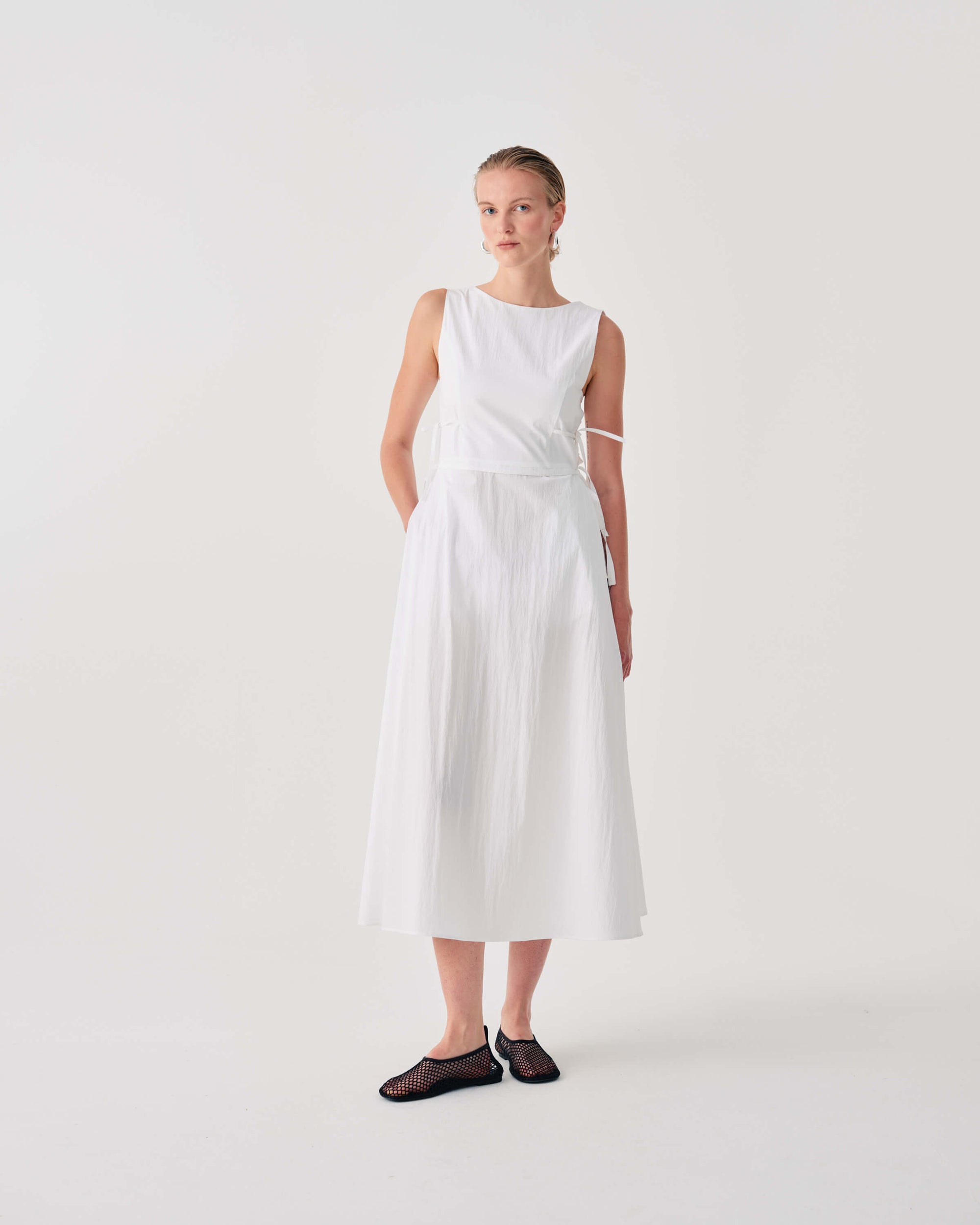 LONG DRESS WITH SIDE TIES