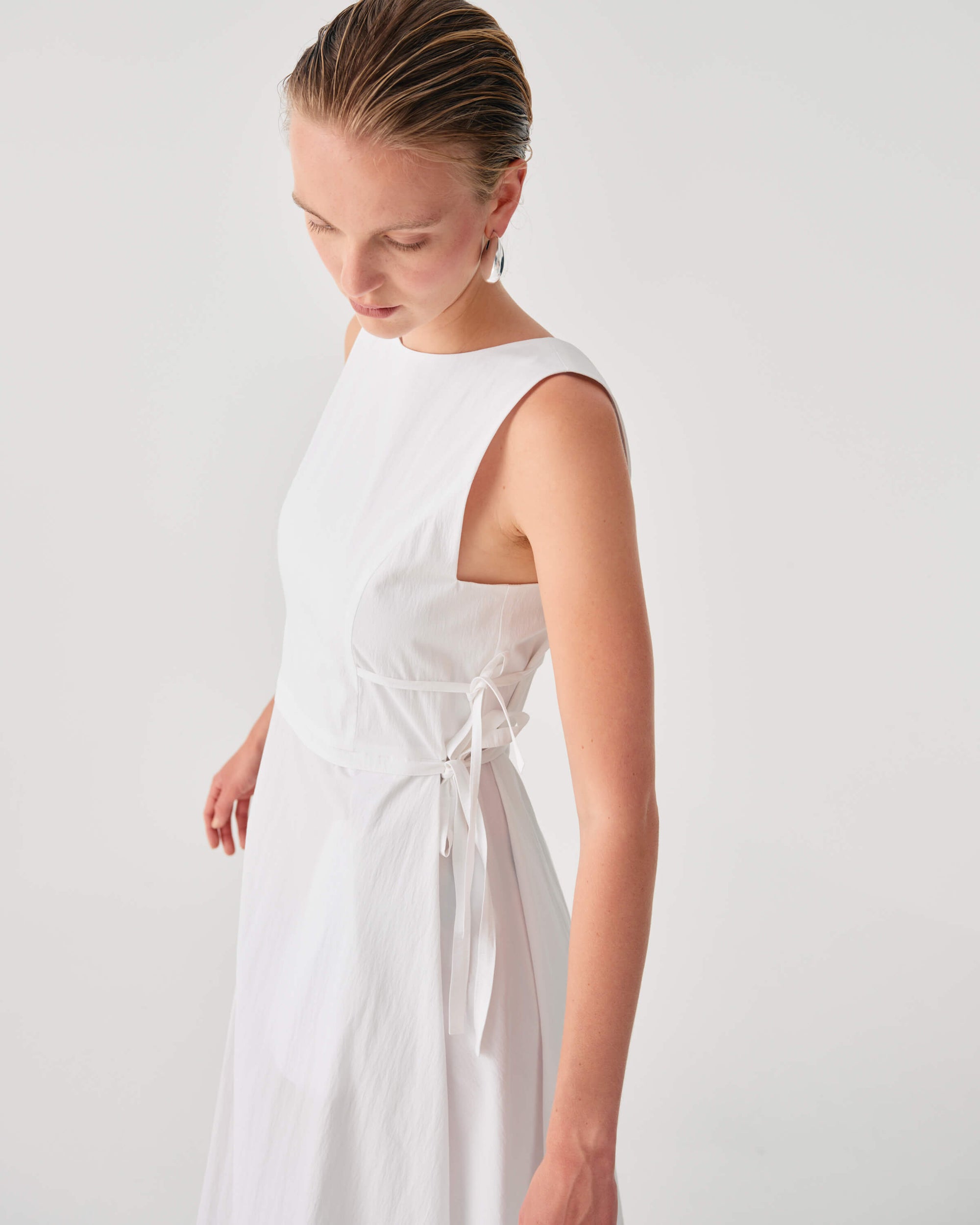 LONG DRESS WITH SIDE TIES