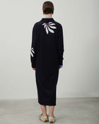 DRESS WITH NEEDLE FLOWERS