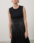 SLEEVELESS DRESS WITH EMBROIDERY