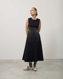 SLEEVELESS DRESS WITH EMBROIDERY