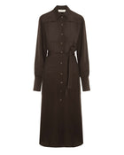 CHEMISIER DRESS WITH RIBBING
