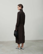 CHEMISIER DRESS WITH RIBBING