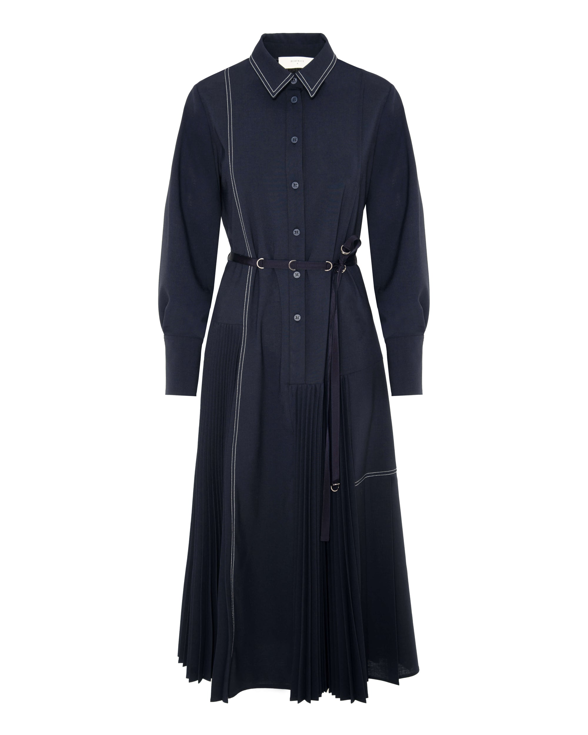 PLEATED CHEMISER DRESS