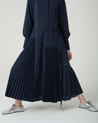 PLEATED CHEMISER DRESS