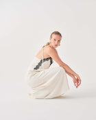 LONG DRESS WITH LACE INSERT