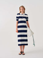 STRIPED KNIT DRESS