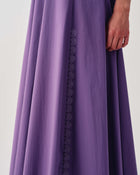 LONG DRESS WITH THIN STRAPS AND EMBROIDERY