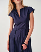 MIDI DRESS WITH BELT