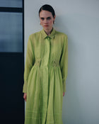 SHIRT DRESS WITH WAIST BELT
