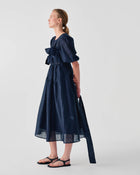 MIDI ORGANZA DRESS WITH BOW