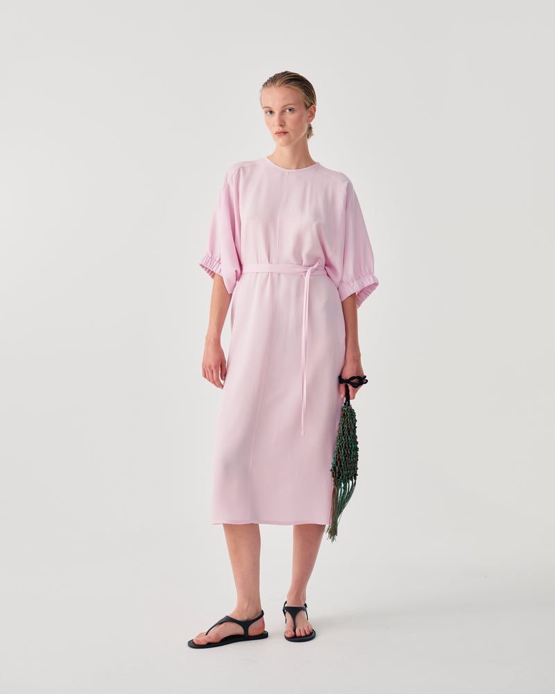 MIDI DRESS WITH WAIST BELT