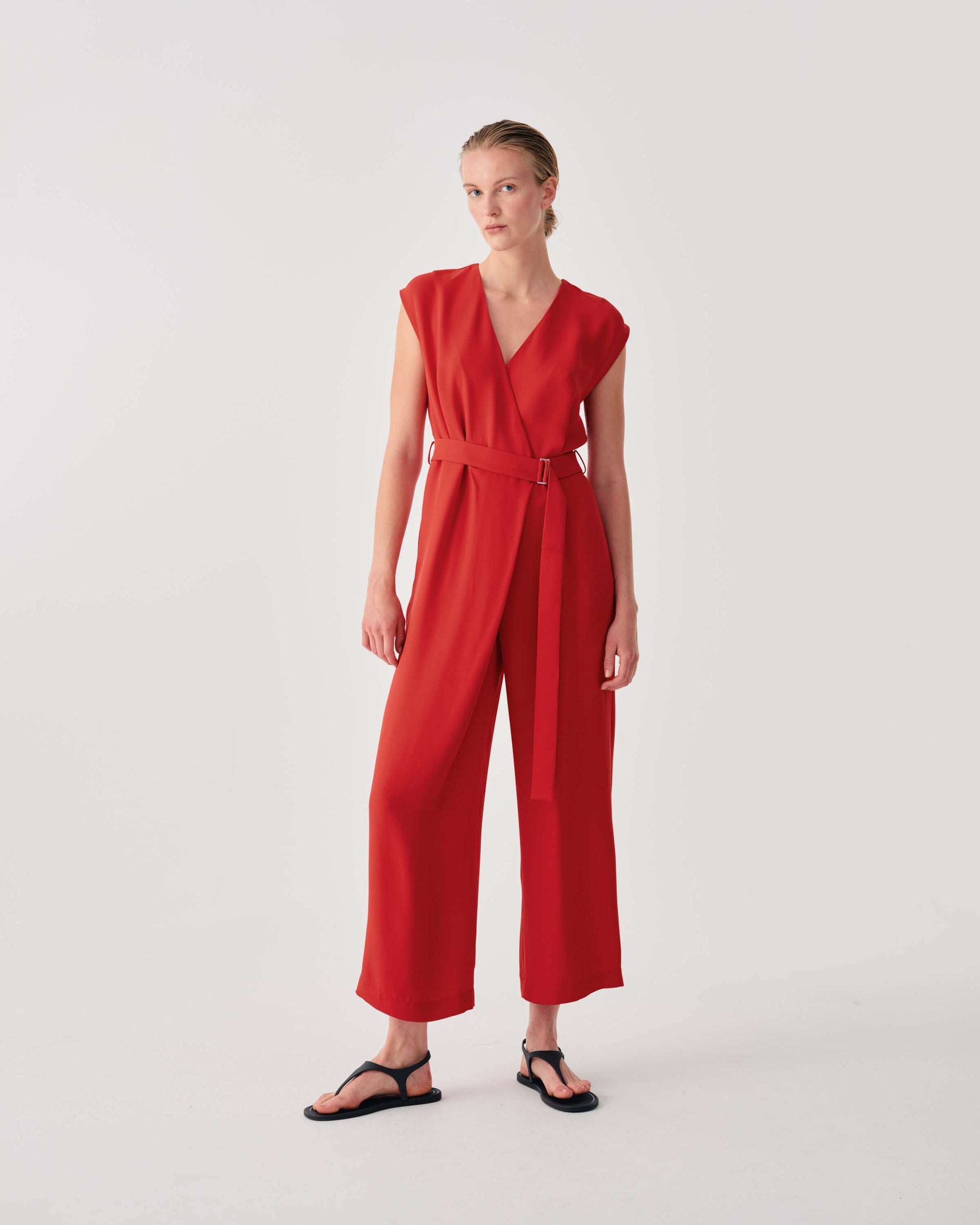 LONG JUMPSUIT WITH BELT