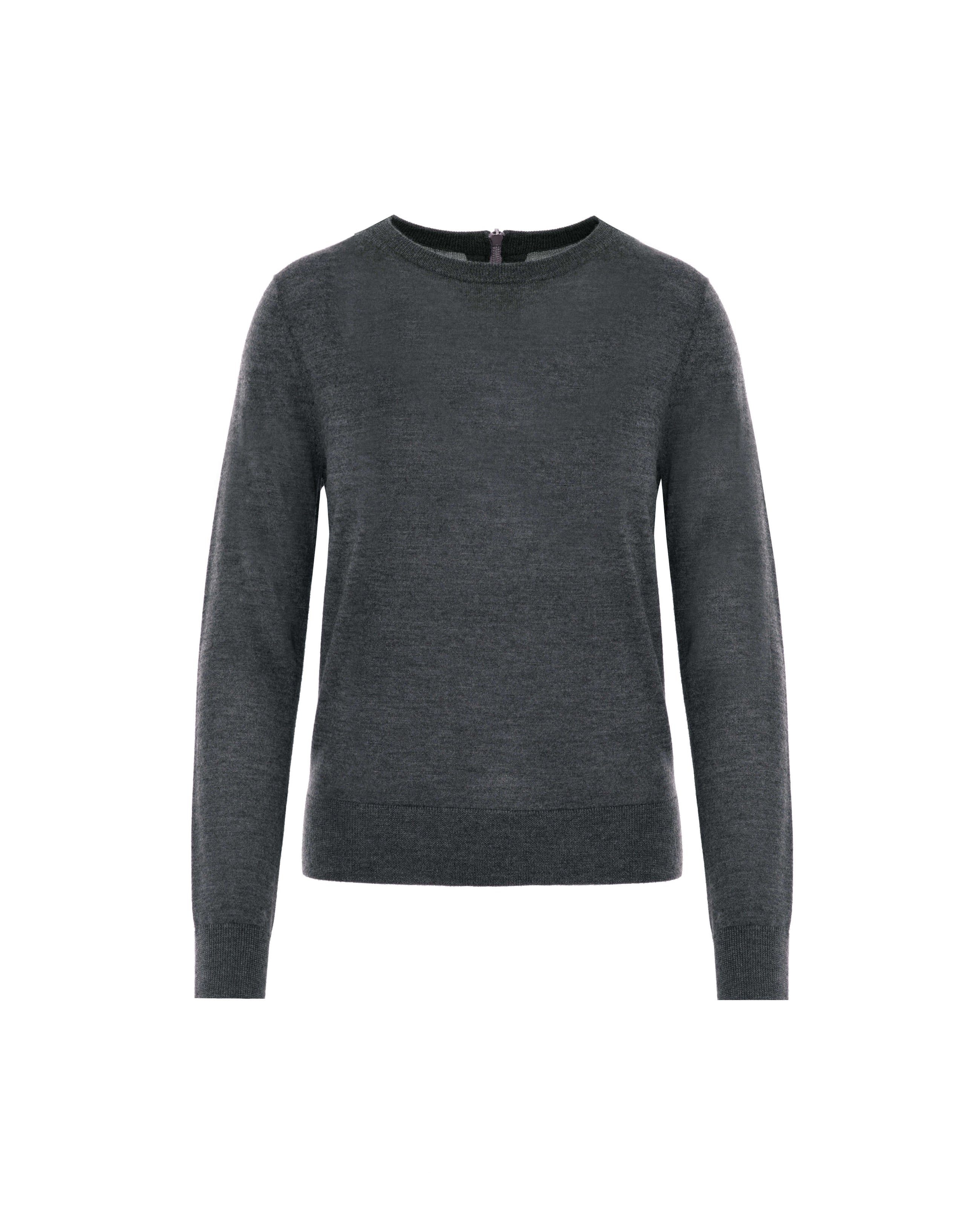 SWEATER WITH ZIP ON THE BACK