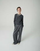 SWEATER WITH ZIP ON THE BACK